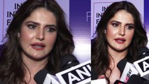 Zareen Khan lashes out at reporter on asking about Pak artist BAN; Watch video | FilmiBeat