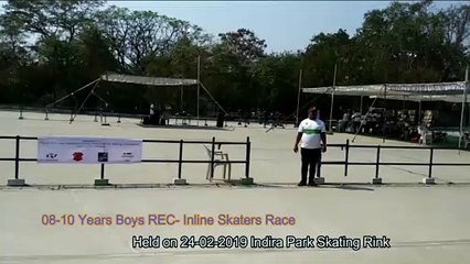08-10 Years Boys Rec Inline Skaters Race At 8Th Lxt Skating Competition