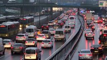 İstanbul’da haftanın ilk mesai gününde trafik yoğunluğu