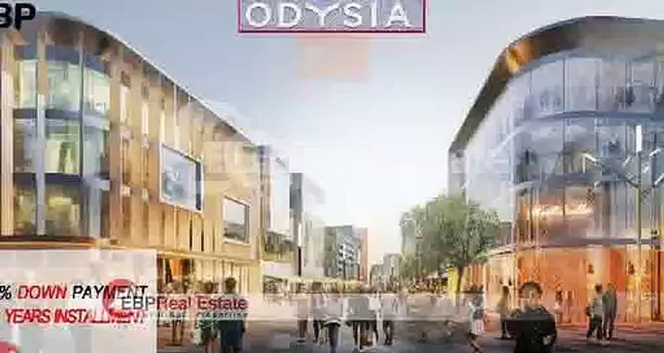 شقة نصف تشطيب للبيع بالقسط علي 8 سنوات في اوديسيا مدينة المستقبل