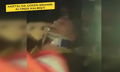 Download Video: Kartal’da çöken binanın enkazından yaşlı adamın kurtarılma anları kamerada