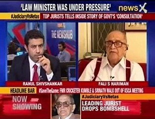 NewsX Exclusive Interview with Fali S Nariman by Rahul Shivshankar