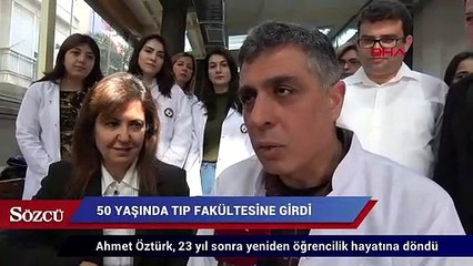 50 yaşında Tıp fakültesine girdi