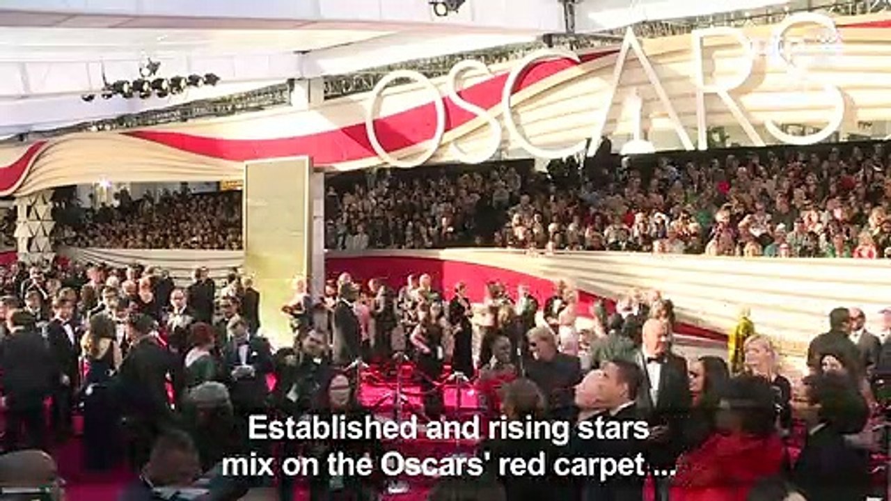 Hollywood A-listers hit the Oscars red carpet