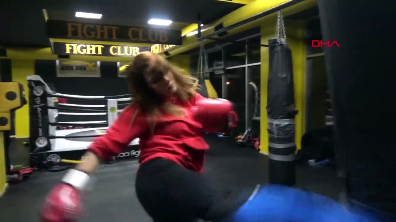 Merve, kick boks ile 5 ayda 35 kilo verdi