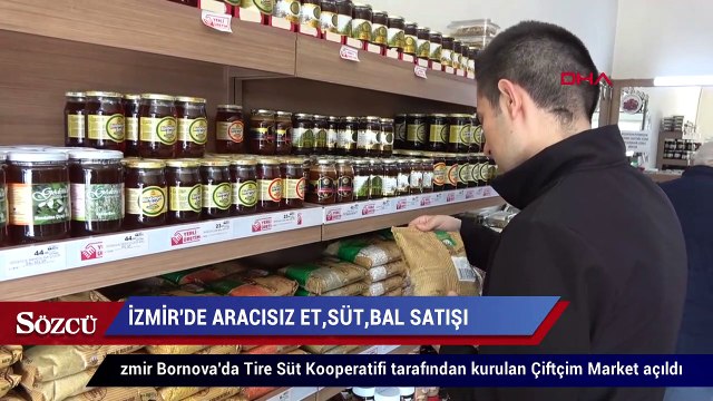 İzmir’de aracısız et, süt, bal ve bakliyat ürünleri satışı yapılıyor