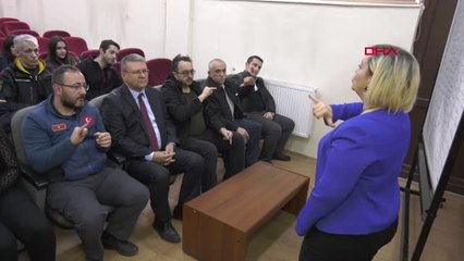 Ankara'da İtfaiyecilere 'İşaret Dili' Eğitimi