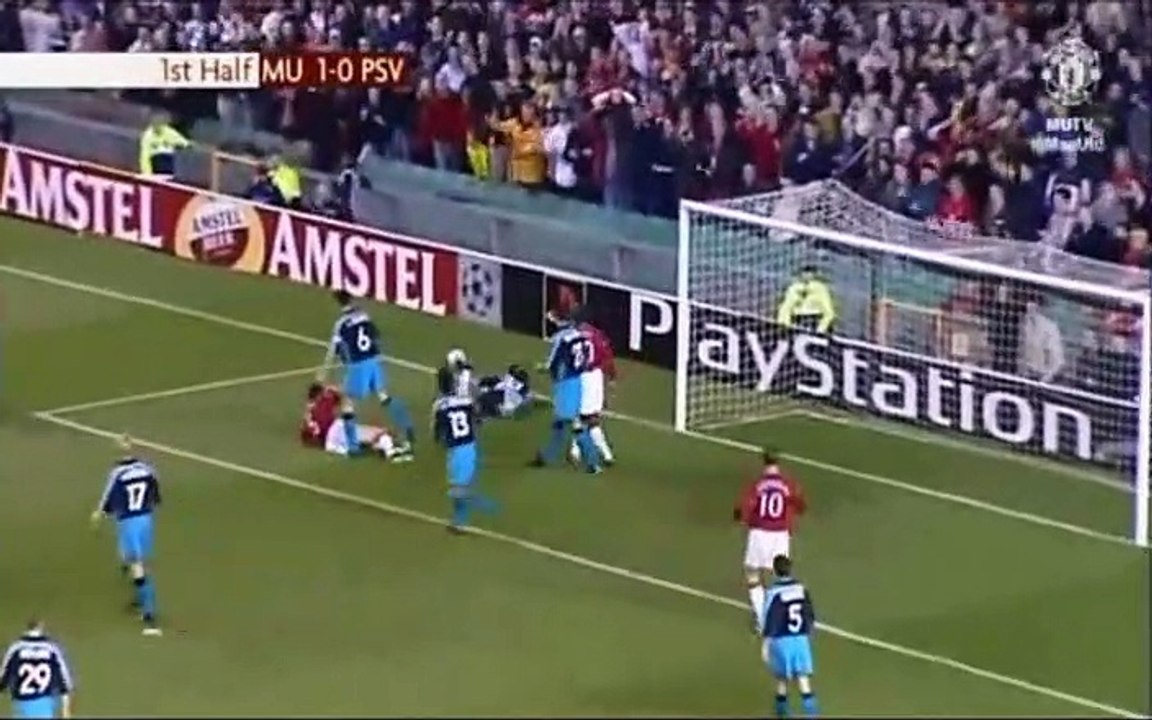 Manchester United v. PSV Eindhoven 18.10.2000 Champions League 2000/2001 highlights