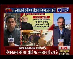 HP Assembly Election 2017_ हिमाचल प्रदेश में खत्म हुई वोटिंग, पहाड़ पर किसकी बनेग