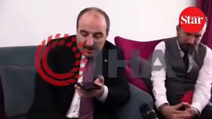 Bakan Varank, Bilim üssü heyetiyle telefonda görüştü