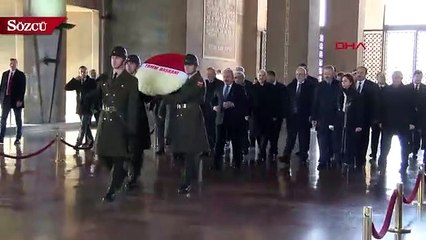 TBMM'nin Başkanı Mustafa Şentop, Anıtkabir'i ziyaret etti