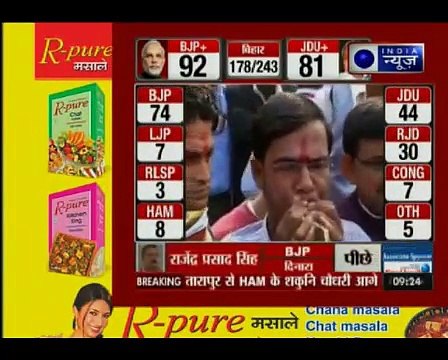 Bihar polls results_ Celebrations begin as early trends show BJP-led alliances