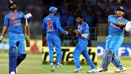 Download Video: Ind Vs Aus 1st T20I: Captain Virat Kohli and Jasprit Bumrah rewrite record books | वनइंडिया हिंदी