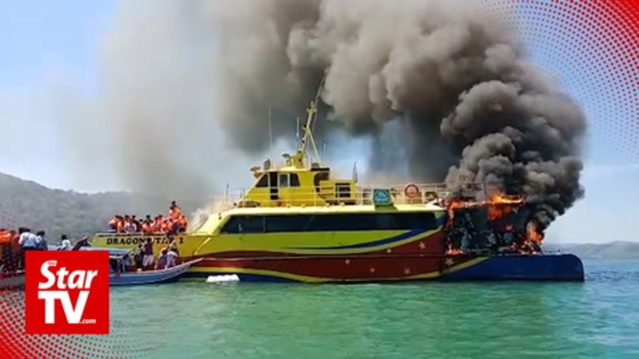 Langkawi ferry goes up in flames