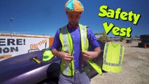 Crush a Car with a Blippi Excavator - Learn English Spelling for Toddlers
