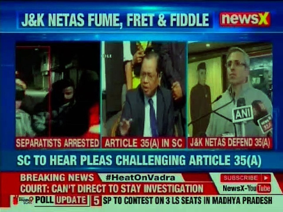 Kashmir Action Plan: SC to hear pleas challenging article 35(A)