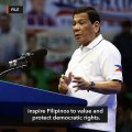 Duterte on EDSA anniversary: Be inspired, value freedom