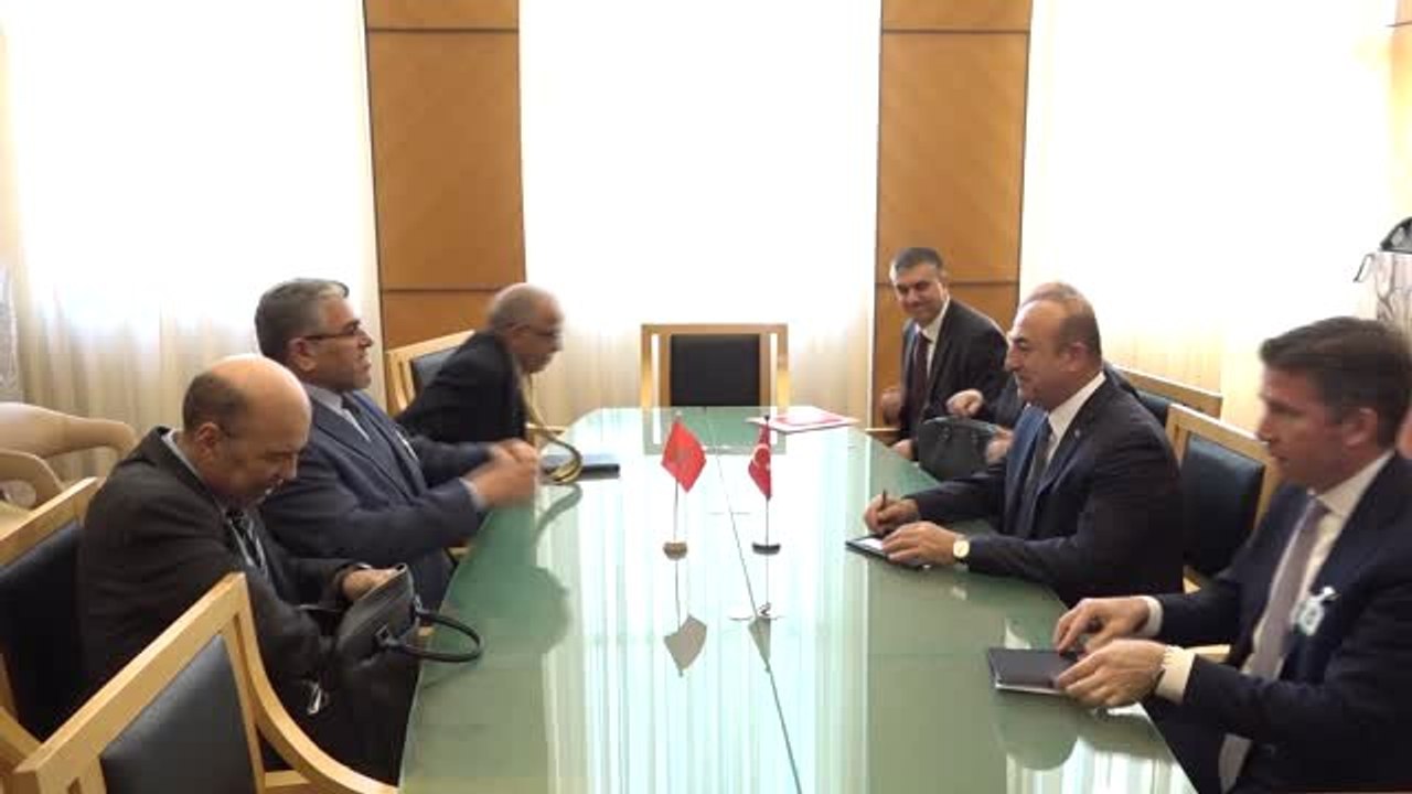 Dışişleri Bakanı Çavuşoğlu, Fas İnsan Haklarından Sorumlu Devlet Bakanı Ramid ile Görüştü
