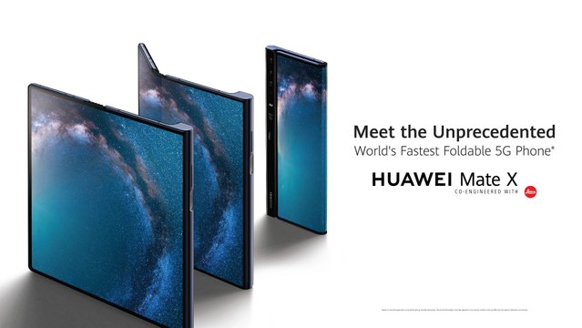 أسرع هاتف ذكي قابل للطي لشبكة الجيل الخامس: HUAWEI Mate X