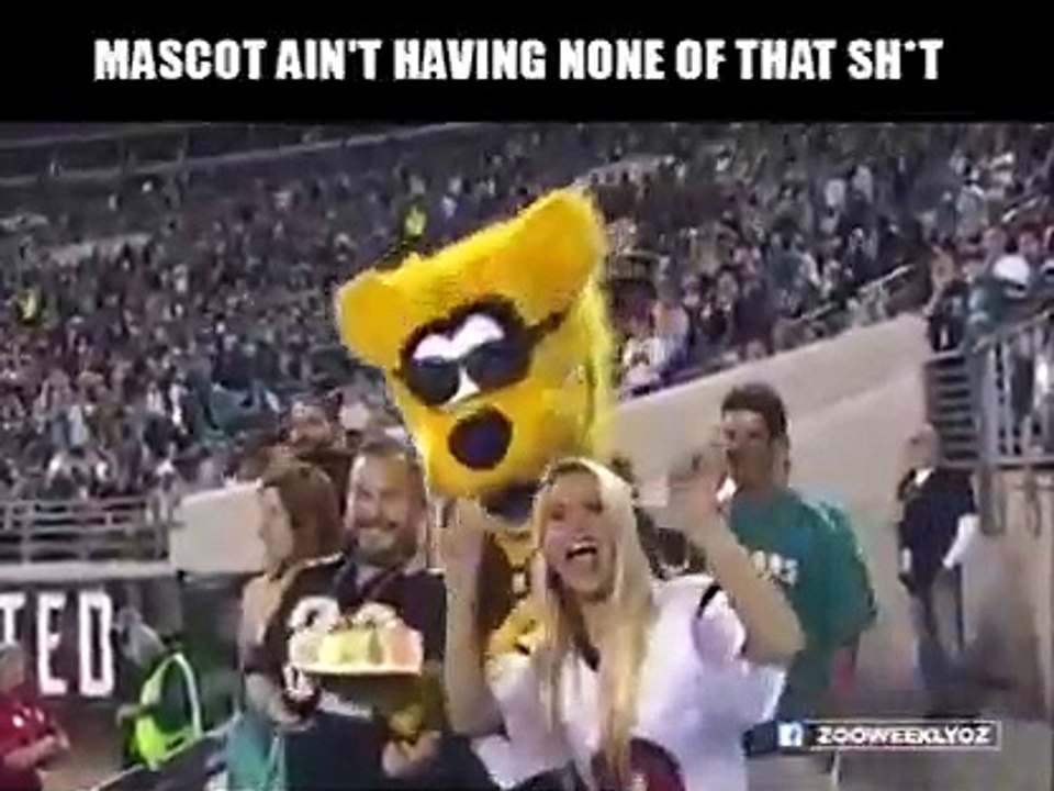 nervous mascot