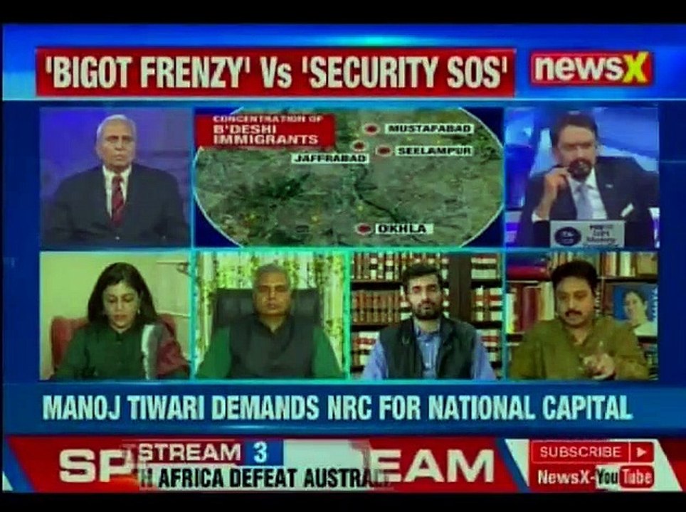 Nation at 9_ Manoj Tiwari demand implemention of NRC in Delhi like Assam ,start from OKHLA