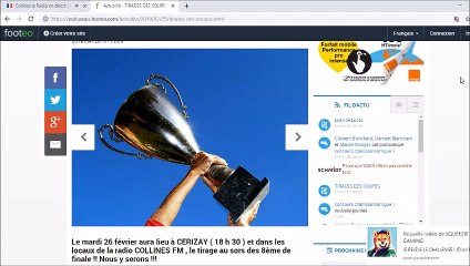 RÉACTIONS DU PRÉSIDENT SUR COLLINES FM PENDANT LE TIRAGE DES COUPES