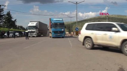 Hatay BM'den İdlib'e 23 Tır İnsani Yardım