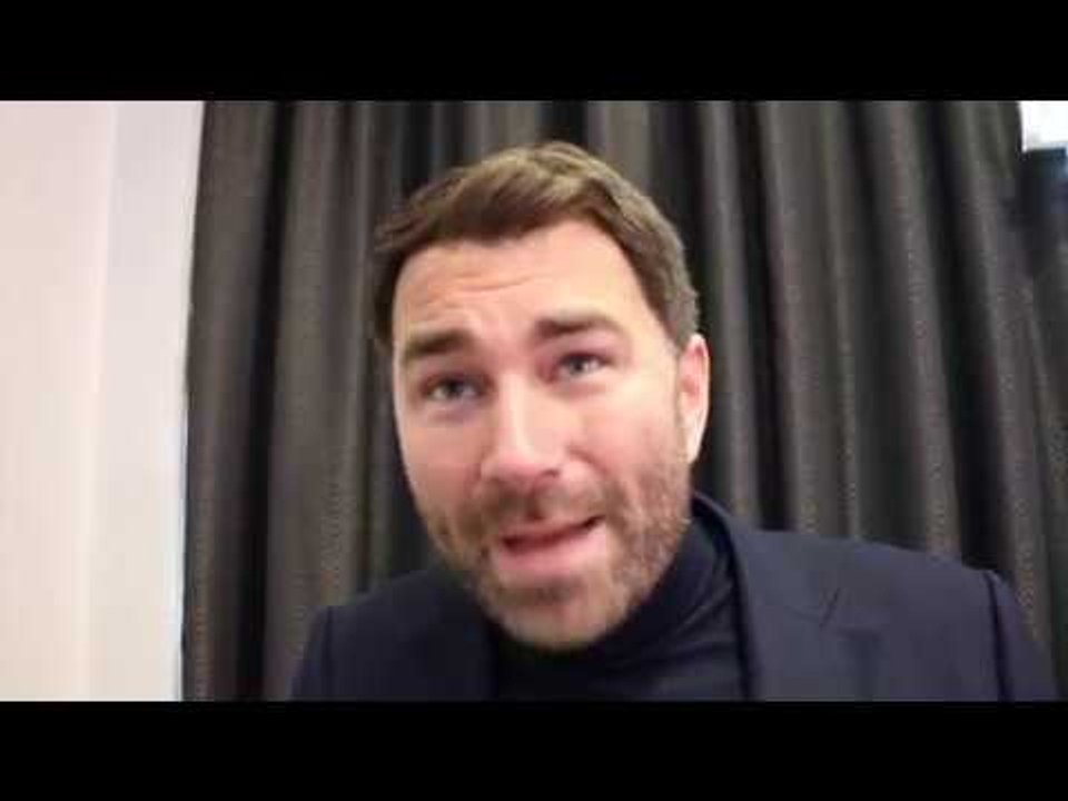 EDDIE HEARN RAW ON JOSHUA-MILLER, GGG/DAZN, DeGALE-EUBANK, SAUNDERS, WHYTE, WILDER, ESPINOZA 'LYING'