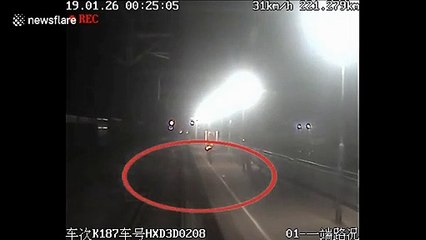 Heroic railway worker risks life to drag suicidal woman from path of train in China’s Hebei