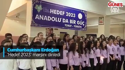 'Hedef 2023' marşı Başkan Erdoğan için seslendirildi