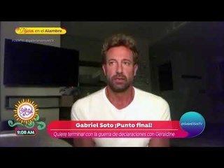 Video: ¡Gabriel Soto pidiendo perdón a Geraldine Bazán! | Sale el Sol