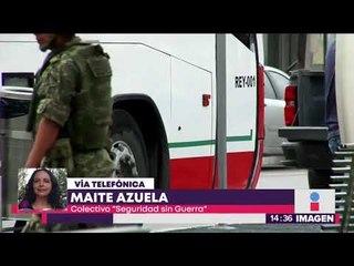 Entrevista a Maite Azuela, del colectivo "Seguridad sin Guerra", sobre Guardia Nacional aprobada