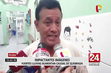 Piura: fuertes lluvias aíslan caseríos e inundan vías en Chulucanas