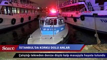 Denize düşen adam kalp masajı ile hayata döndürüldü