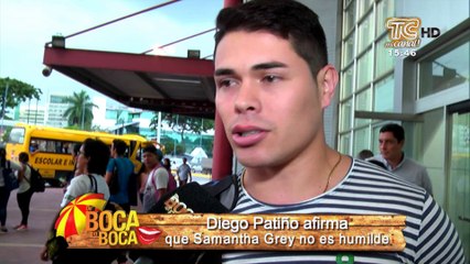 Diego Patiño se pronuncia ante publicación hecha en contra de Samantha Grey