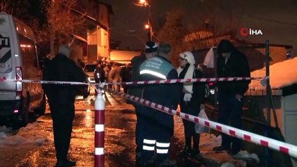 Sarıyer'de istinat duvarı evin üzerine çöktü
