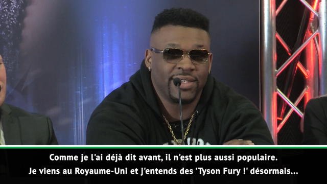 Poids lourds - Miller : Joshua n'est même pas plus populaire que Fury ici...