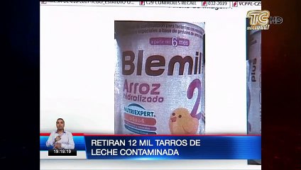 Retiran del mercado leche contaminada