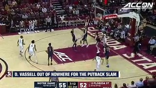 Florida State's Devin Vassell Comes From Nowhere For The Putback Dunk