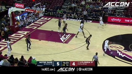 Notre Dame vs. Florida State Basketball Highlights (2018-19)