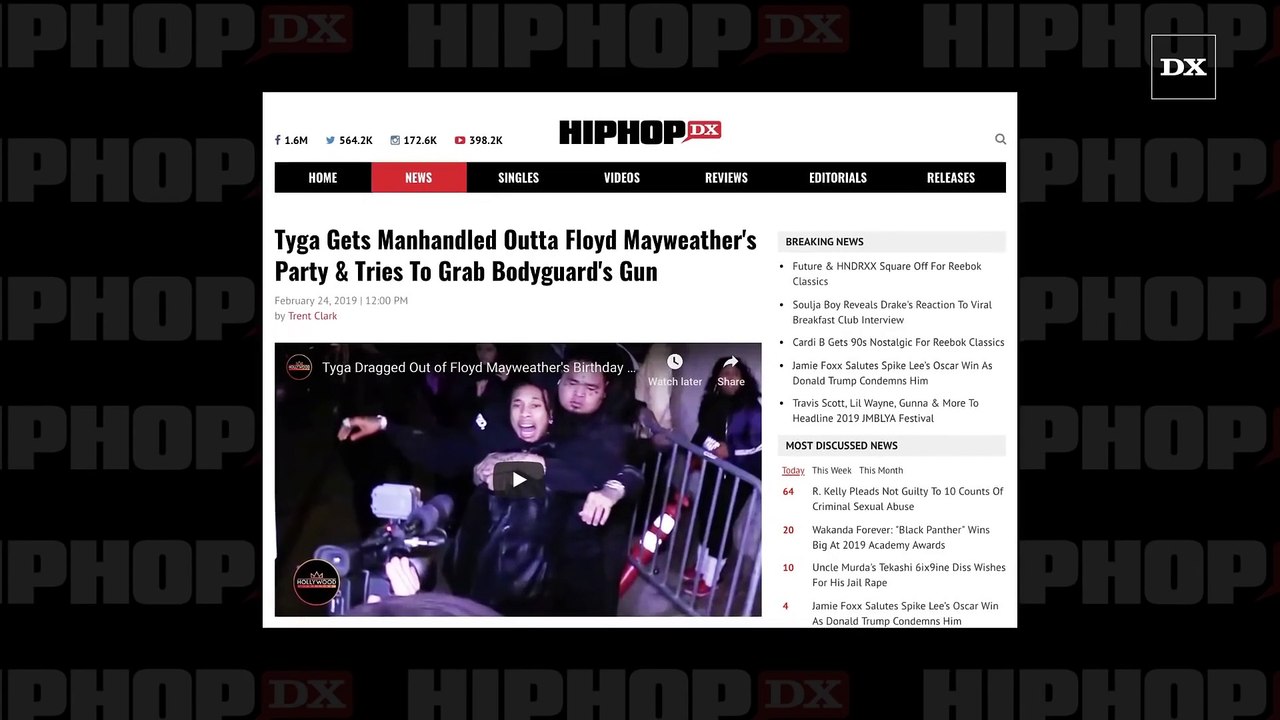 Tyga Gets Completely Manhandled Out Of Floyd Mayweather's Birthday Party