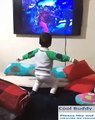 Little boy impersonating Michael Jackson