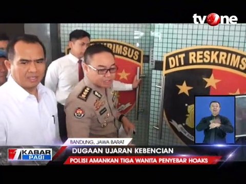 Polisi Amankan Tiga Ibu Rumah Tangga Penyebar Hoax