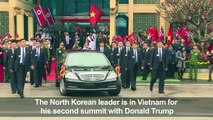 Good morning Vietnam! Grinning Kim arrives ahead of Trump meet
