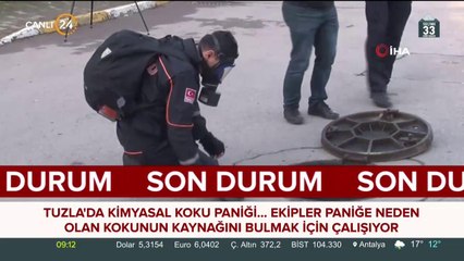 Tuzla'da kimyasal koku paniği
