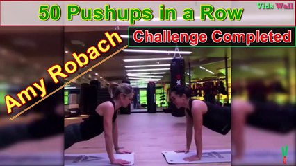 Amy Robach 50 Pushups in a Row - Challenge Completed