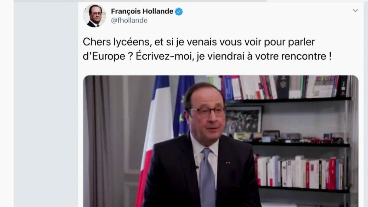 François Hollande parle aux lycéens