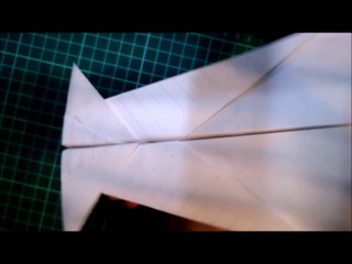 【折り紙】How to make a  squid style paper  airplane  イカ飛行機