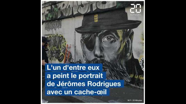 Une seconde fresque sur les «gilets jaunes» taguée à Paris avec le visage de Jérôme Rodrigues