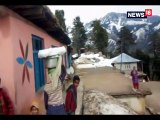 हिमस्खलन से पानी का पाइप टूटा, बर्फ पिघलाकर बूझा रहे प्यास-water pipe has broken by avalanche people melting snow for drinking water